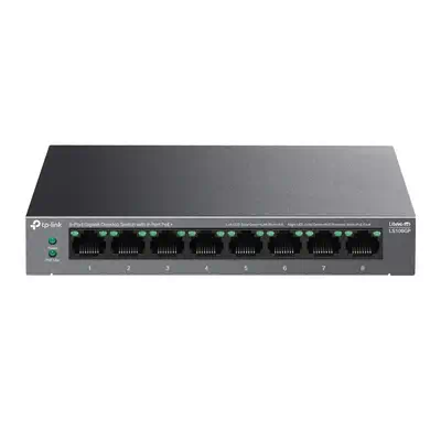 TP-Link LiteWave LS108GP commutateur réseau Non-géré Gigabit Ethernet (10/100/1000) Connexion Ethern - Switchs et Hubs - visuel 1
