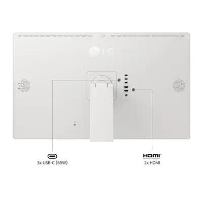 LG 32U889SA écran plat de PC 80 cm (31.5") 3840 x 2160 pixels 4K Ultra HD LCD Écran tactile Blanc - Ecran Ordinateur - visuel 6