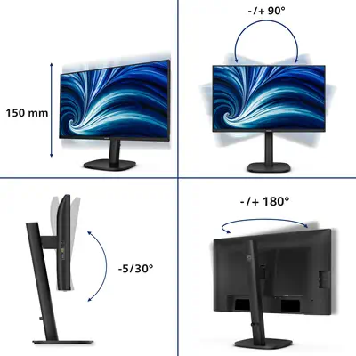 Philips 3000 series 24B2N3200J/00 écran plat de PC 60,5 cm (23.8") 1920 x 1080 pixels Full HD LCD No - Ecran Ordinateur - visuel 5