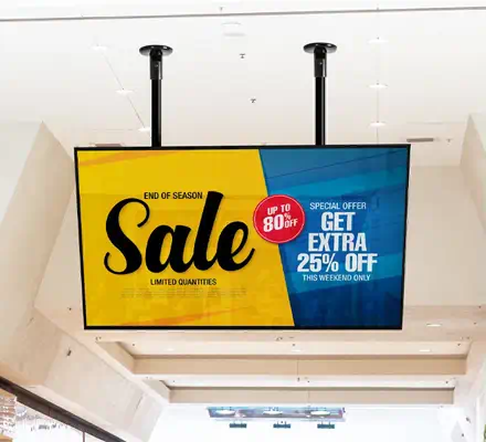 B-Tech BT9910/B support pour téléviseur 2,54 m (100") Noir - Support Fixe & Mobile - visuel 6