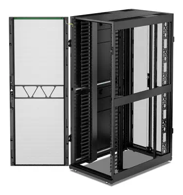 Rack NetShelter SX2 networking 42U L750XP1200XH1991mm, noir, avec pann. Laté. - APC - Rack et Armoire - visuel 2