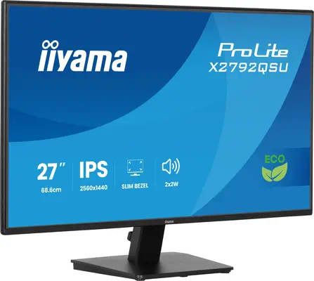 iiyama ProLite X2792QSU-B1 écran plat de PC 68,6 cm (27") 2560 x 1440 pixels Quad HD Noir - Ecran Ordinateur - visuel 4