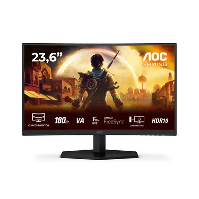 AOC G4 C24G42E écran plat de PC 59,9 cm (23.6") 1920 x 1080 pixels Full HD LED Noir, Rouge - Ecran Ordinateur - visuel 1