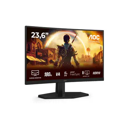 AOC G4 C24G42E écran plat de PC 59,9 cm (23.6") 1920 x 1080 pixels Full HD LED Noir, Rouge - Ecran Ordinateur - visuel 2