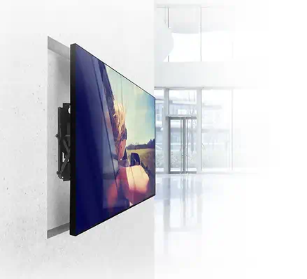 B-Tech BT8309 106,7 cm (42") Mur Noir - Support Fixe & Mobile - visuel 2