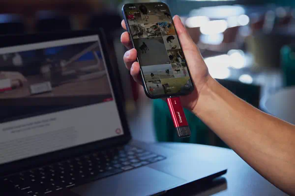 2TB Dual USB-A/C Portable SSD, Up to 1050MB/s USB 3.2 Gen 2 - Kingston - Adaptateur stockage - visuel 10