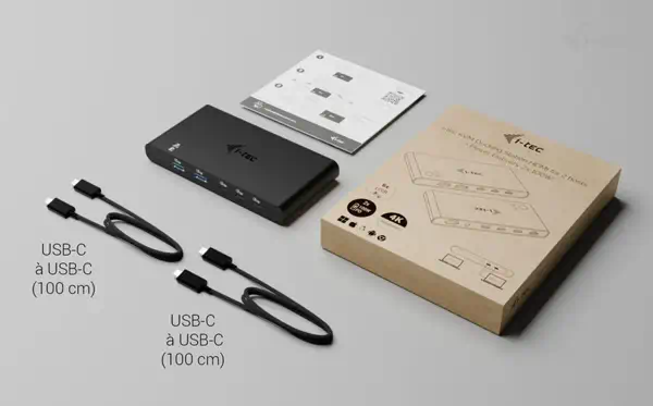KVM Docking Station HDMI for 2 hosts, Power Delivery 2x 100W - I-Tec - Station d'accueil pour portable - visuel 10
