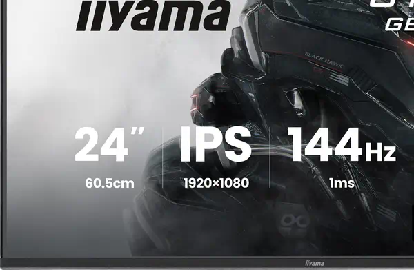 iiyama G-MASTER GB2441HSU-B1 écran plat de PC 60,5 cm (23.8") 1920 x 1080 pixels Full HD LED Noir - Ecran Ordinateur - visuel 8