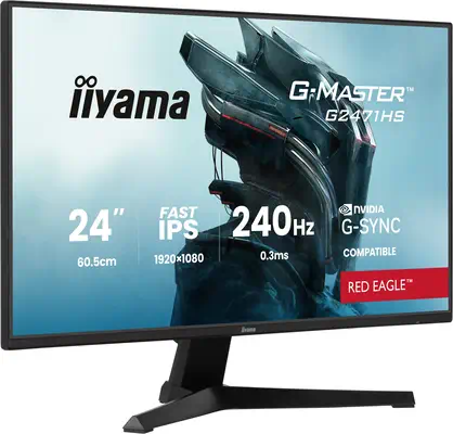 iiyama G-MASTER G2471HS-B1 écran plat de PC 60,5 cm (23.8") 1920 x 1080 pixels Full HD Noir - Ecran Ordinateur - visuel 3