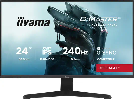 iiyama G-MASTER G2471HS-B1 écran plat de PC 60,5 cm (23.8") 1920 x 1080 pixels Full HD Noir - Ecran Ordinateur - visuel 1