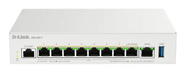 D-Link DBR-600-P/B Routeur connecté 2.5 Gigabit Ethernet Blanc - Switchs et Hubs - visuel 1