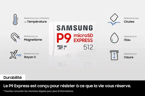Samsung Carte microSD P9 Express 512 Go - Carte Mémoire - visuel 10