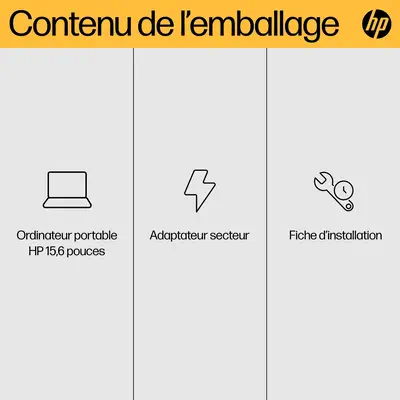 HP 15-fc0155nf AMD Ryzen™ 5 7520U Ordinateur portable 39,6 cm (15.6") Full HD 8 Go LPDDR5-SDRAM 512  - PC Portable - visuel 5