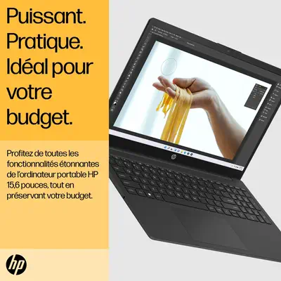 HP 15-fc0155nf AMD Ryzen™ 5 7520U Ordinateur portable 39,6 cm (15.6") Full HD 8 Go LPDDR5-SDRAM 512  - PC Portable - visuel 6