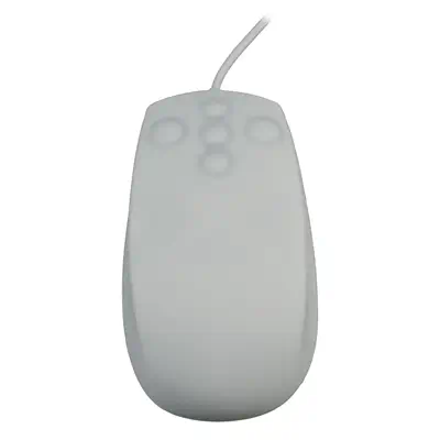 MP2B99AZZZZSS269W - Souris optique étanche silicone - Blanc - MCL - Clavier - visuel 4