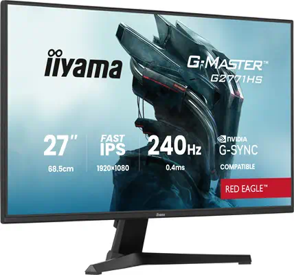 iiyama G-MASTER G2771HS-B1 écran plat de PC 68,6 cm (27") 1920 x 1080 pixels Full HD Noir - Ecran Ordinateur - visuel 3