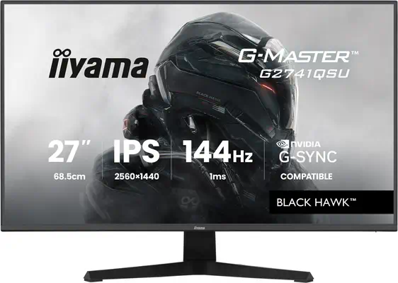 iiyama G-MASTER G2741QSU-B1 écran plat de PC 68,6 cm (27") 2560 x 1440 pixels Noir - Ecran Ordinateur - visuel 1