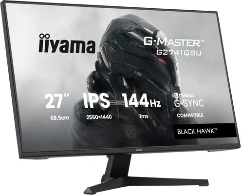 iiyama G-MASTER G2741QSU-B1 écran plat de PC 68,6 cm (27") 2560 x 1440 pixels Noir - Ecran Ordinateur - visuel 4