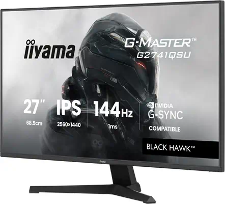 iiyama G-MASTER G2741QSU-B1 écran plat de PC 68,6 cm (27") 2560 x 1440 pixels Noir - Ecran Ordinateur - visuel 2