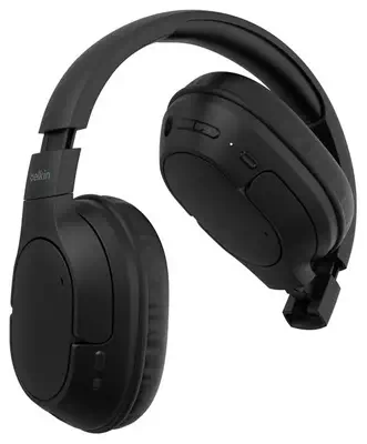 Belkin AUD009HQBK casque Casques Sans fil Arceau Appels/Musique USB Type-C Bluetooth Noir - Casque Micro - visuel 4