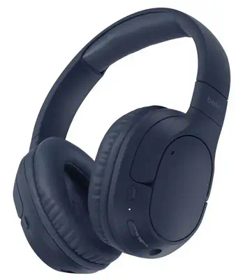 Belkin AUD009HQBL casque Casques Sans fil Arceau Appels/Musique USB Type-C Bluetooth Bleu - Casque Micro - visuel 1