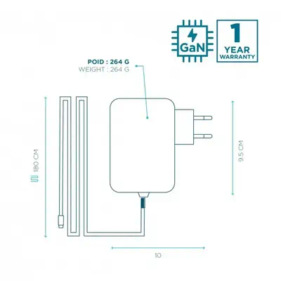 Mobilis 020023 adaptateur de puissance & onduleur Intérieure 100 W Noir - Batterie - visuel 3