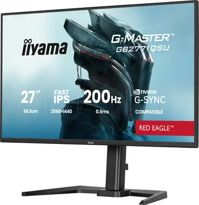 iiyama G-MASTER GB2771QSU-B1 écran plat de PC 68,6 cm (27") 2560 x 1440 pixels Wide Quad HD Noir - Ecran Ordinateur - visuel 3