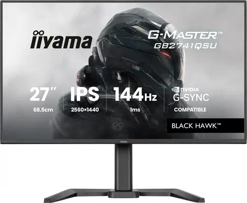 iiyama G-MASTER GB2741QSU-B1 écran plat de PC 68,6 cm (27") 2560 x 1440 pixels Noir - Ecran Ordinateur - visuel 1