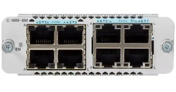 Cisco C-NIM-8M= module de commutation réseau 2.5 Gigabit Ethernet, Gigabit Ethernet, Fast Ethernet - Switchs et Hubs - visuel 2