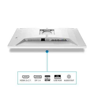 Philips Evnia 5000 écran plat de PC 68,6 cm (27") 3840 x 2160 pixels 4K Ultra HD LCD Blanc - Ecran Ordinateur - visuel 4