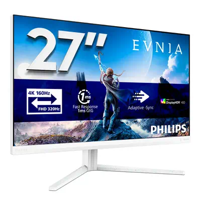 Philips Evnia 5000 écran plat de PC 68,6 cm (27") 3840 x 2160 pixels 4K Ultra HD LCD Blanc - Ecran Ordinateur - visuel 2