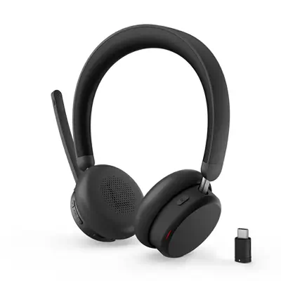 Lenovo 6550 Casque Sans fil Arceau Bureau/Centre d'appels Lenovo - visuel 1 - hello RSE - Microphone à double face