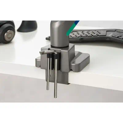 Bras double écran SmartFit avec traverse et poignée - Kensington - Accessoire ENI, TBI et VPI - visuel 5