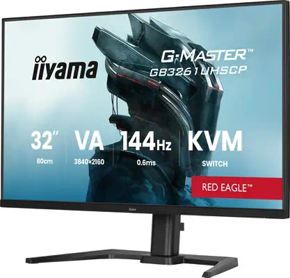 iiyama G-MASTER GB3261UHSCP-B1 écran plat de PC 80 cm (31.5") 3840 x 2160 pixels 4K Ultra HD LED Noi - Ecran Ordinateur - visuel 2