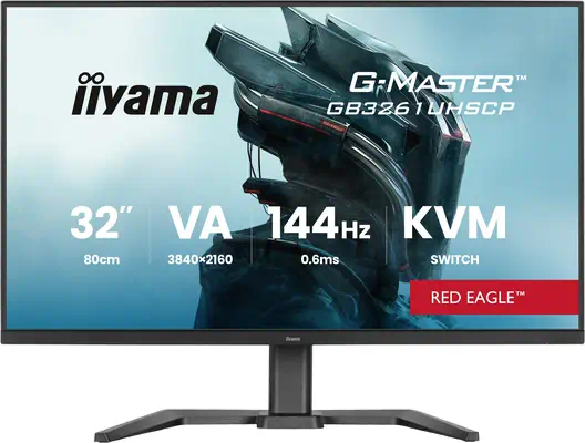 iiyama G-MASTER GB3261UHSCP-B1 écran plat de PC 80 cm (31.5") 3840 x 2160 pixels 4K Ultra HD LED Noi - Ecran Ordinateur - visuel 1