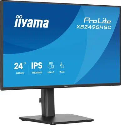 iiyama ProLite XB2496HSC-B1 écran plat de PC 60,5 cm (23.8") 1920 x 1080 pixels Full HD LED Noir - Ecran Ordinateur - visuel 1
