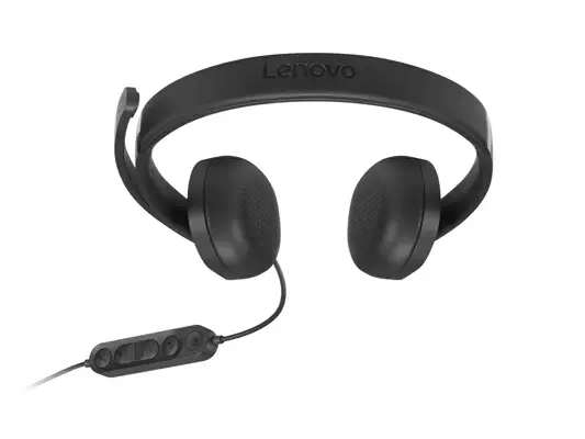 Lenovo VoIP Headset 5000 Casque Avec fil Arceau Bureau/Centre d'appels USB Type-C Noir - Casque Micro - visuel 4