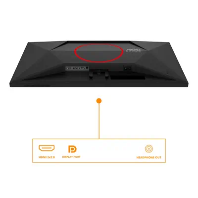 AOC G4 27G4HRE écran plat de PC 68,6 cm (27") 1920 x 1080 pixels Full HD LED Noir, Rouge - Ecran Ordinateur - visuel 3