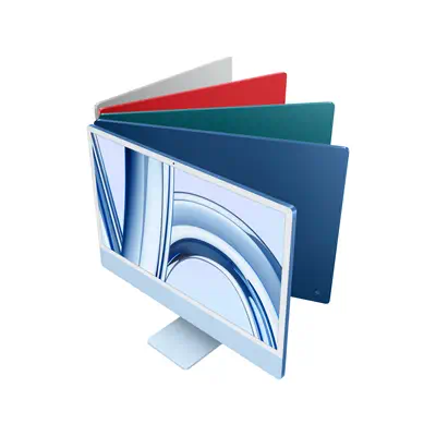 iMac 24'' 4.5K M3 (CPU 8/8) 8Go 256Go SSD 2023 Vert - Grade Reconditionné en France Très bon état - Apple - Unité centrale reconditionnée - visuel 5