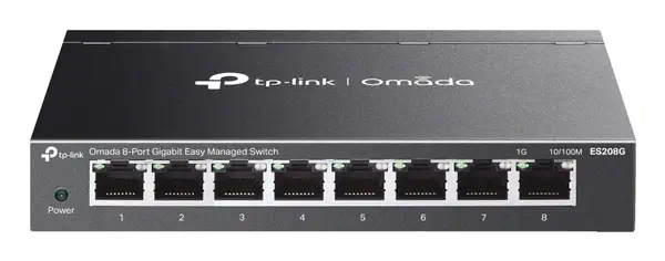 TP-Link Omada ES208G commutateur réseau Géré L2 Gigabit Ethernet (10/100/1000) Noir - Switchs et Hubs - visuel 1