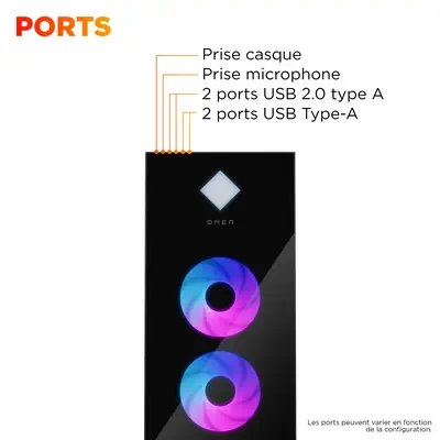 OMEN by HP 45L Gaming Desktop GT22-3064nf - Unité Centrale - visuel 1