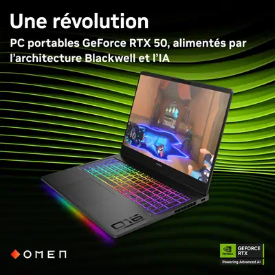 OMEN MAX Gaming Laptop 16-ak0018nf HP - visuel 1 - hello RSE - Le clavier contient du plastique recyclé post-consommation