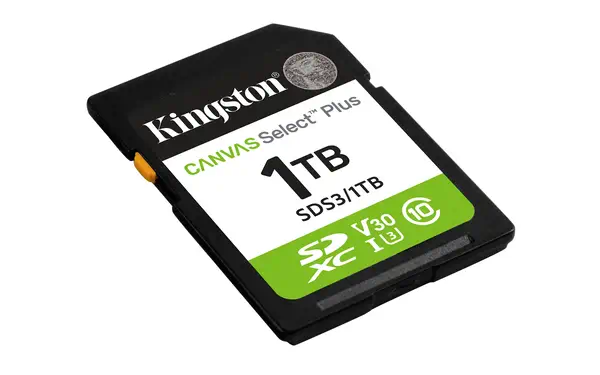 1 To SDXC Canvas Select Plus Gen3 150 Mo/s C10 UHS-I U3 V30 - Kingston - Carte Mémoire - visuel 2