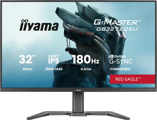 iiyama G-MASTER GB3272QSU-B1 écran plat de PC 80 cm (31.5") 2560 x 1440 pixels Quad HD LED Noir - Ecran Ordinateur - visuel 1