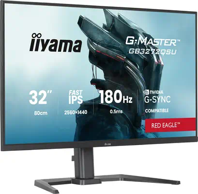 iiyama G-MASTER GB3272QSU-B1 écran plat de PC 80 cm (31.5") 2560 x 1440 pixels Quad HD LED Noir - Ecran Ordinateur - visuel 3