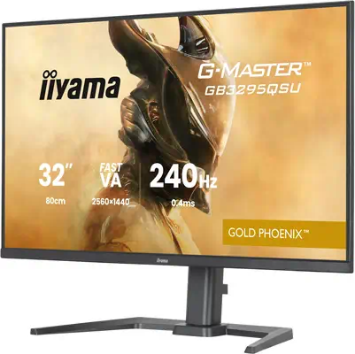iiyama G-MASTER GB3295QSU-B1 écran plat de PC 80 cm (31.5") 2560 x 1440 pixels Quad HD LED Noir - Ecran Ordinateur - visuel 2