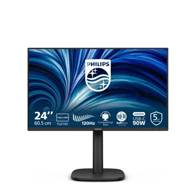 Philips 3000 series 24B2U3301/00 écran plat de PC 60,5 cm (23.8") 1920 x 1080 pixels Full HD LCD Noi - Ecran Ordinateur - visuel 1