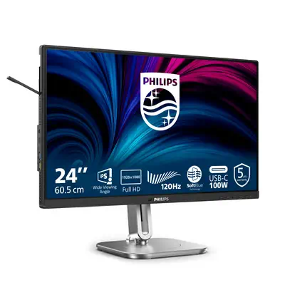 Philips 4000 series 24B2U4301/00 écran plat de PC 60,5 cm (23.8") 1920 x 1080 pixels Full HD LCD Gri - Ecran Ordinateur - visuel 2