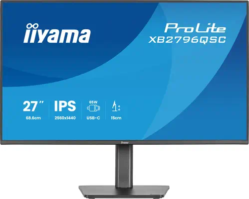 iiyama ProLite XB2796QSC-B1 écran plat de PC 68,6 cm (27") 2560 x 1440 pixels Quad HD LED Noir - Ecran Ordinateur - visuel 10