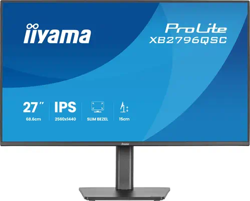 iiyama ProLite XB2796QSC-B1 écran plat de PC 68,6 cm (27") 2560 x 1440 pixels Quad HD LED Noir - Ecran Ordinateur - visuel 2